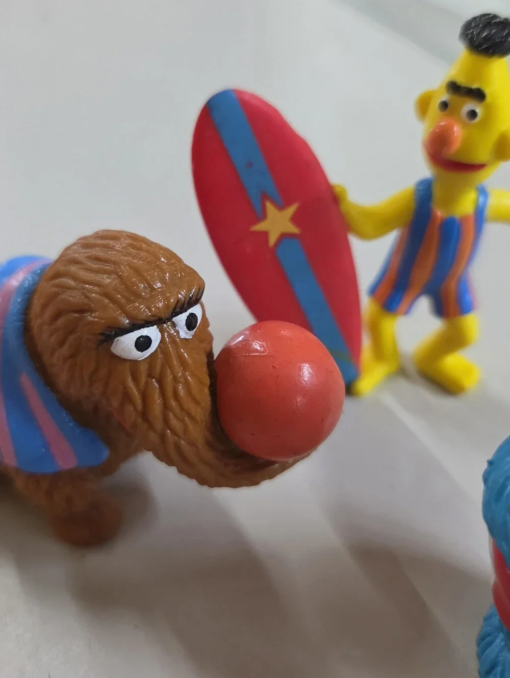 Vintage Sesame Street Beach PVC Figures Lot of 5 Applause Muppets Inc